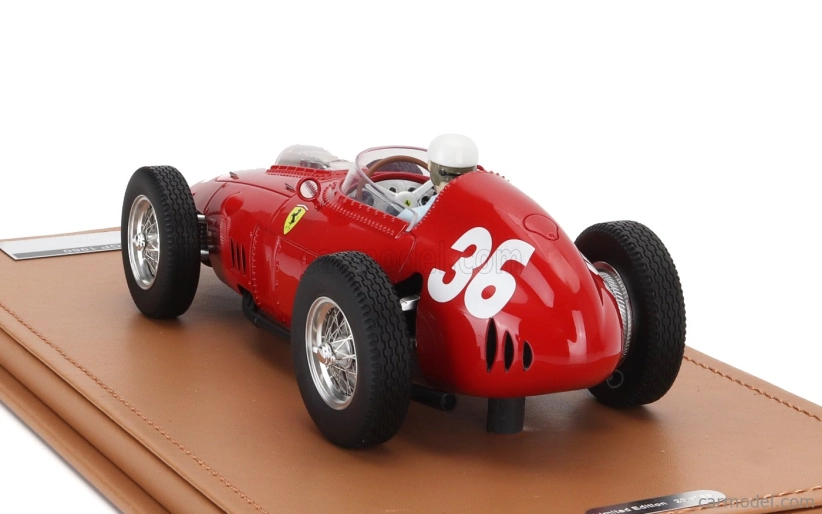 Tecnomodel Ferrari F1  Dino 246/256 Team Scuderia Ferrari N 36 Monaco Gp (with Pilot Figure) 1960 Philip Hill 1:18 Red