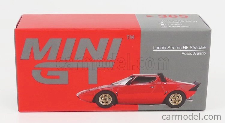 Mini-gt Lancia Stratos Hf Stradale 1973 1:64 červená