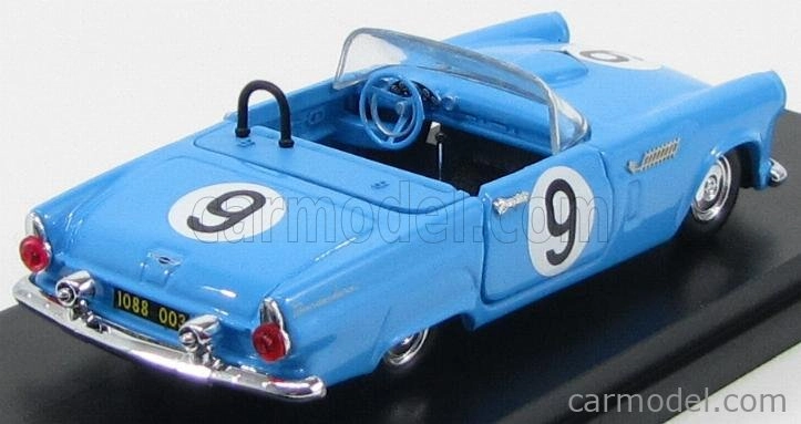 Rio-models Ford usa Thunderbird Cabriolet N 9 Sebring 1955 Scher - Davis 1:43 Světle Modrá