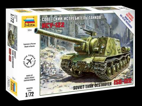 Zvezda samohybné dělo ISU-122 (1:72)