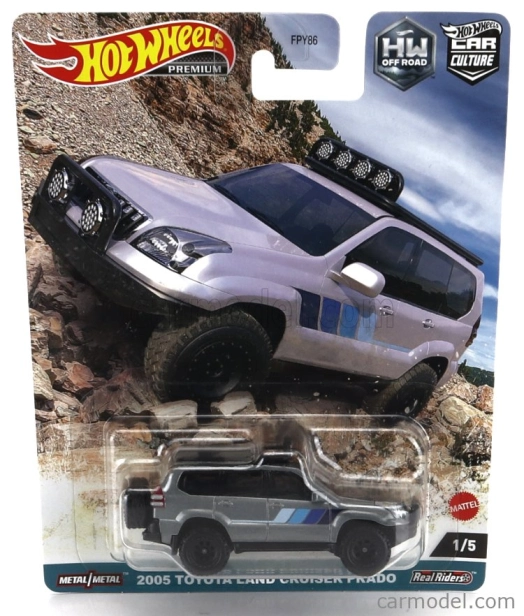 Mattel hot wheels Toyota Land Cruiser Prat Off Road 2005 1:64 Grey