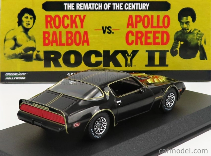 Greenlight Pontiac Firebird Trans Am 1979 - Rocky Ii Movie 1:43 Black Gold