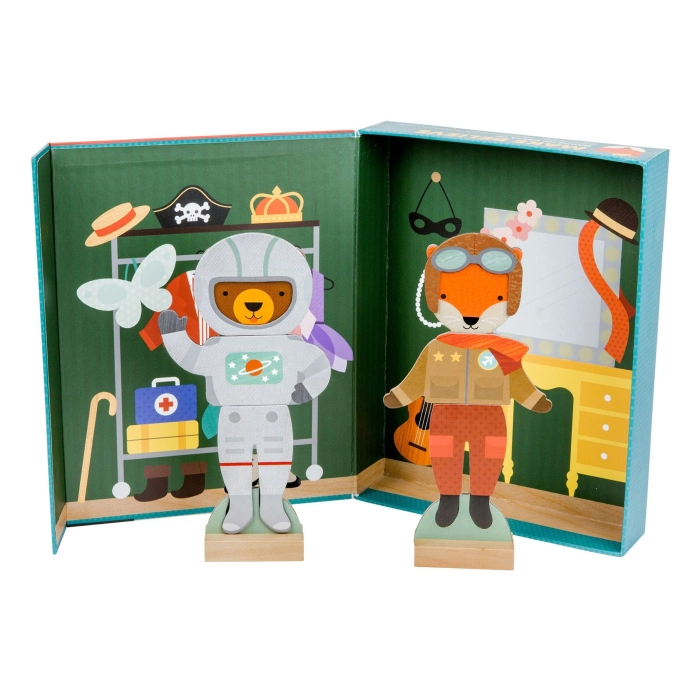 Petit Collage Magnetické puzzle zvieratká – poškodený obal