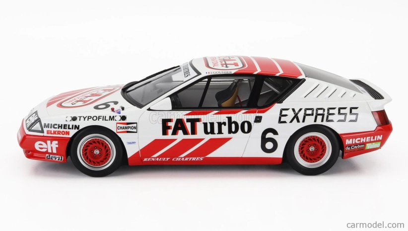 Otto-mobile Renault Gta Alpine N 6 Europa Cup 1987 J.gouhier 1:18 Biela červená