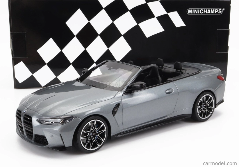 Minichamps BMW radu 4 M4 (g83) Cabriolet 2020 1:18 Grey Met