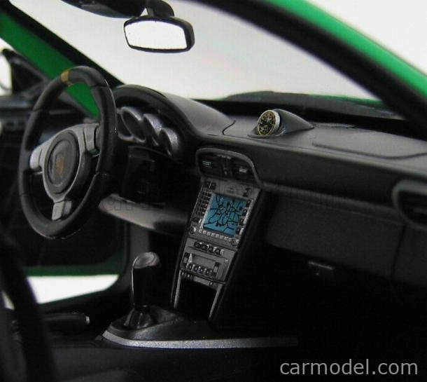 Welly Porsche 911 997 Gt3rs 2010 1:18 zelená čierna