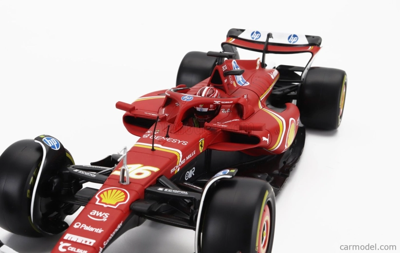 Bburago Ferrari F1 Sf-24 Team Scuderia Ferrari N 16 Season 2024 Charles Leclerc 1:18 Červená Černá