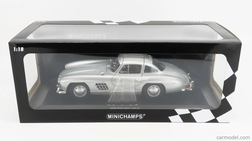 Minichamps Mercedes benz 300sl Coupe Gullwing (w198) 1955 1:18 Silver
