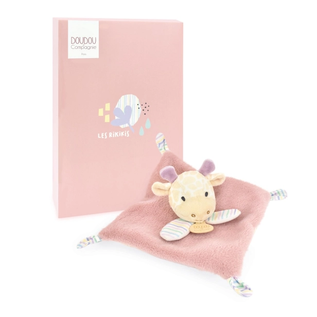 Doudou Plyšová mucholapka Ružová žirafa 19 cm