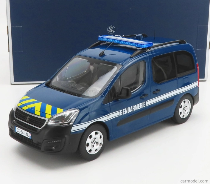 Norev Peugeot Partner Gendarmerie 2018 1:18 Modrá žltá
