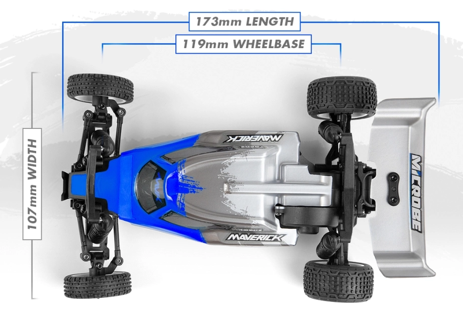 Maverick Microbe 1/24th Buggy - modrá