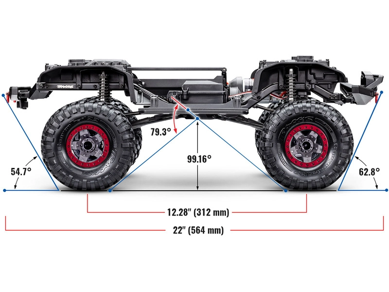 RC auto Traxxas TRX-4 Sport High Trail Edition 1:10 RTR, modré