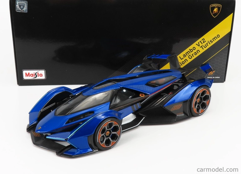 Maisto Lamborghini Lambo V12 Vision Gt N 63 Gran Turismo 2020 1:18 Blue Met