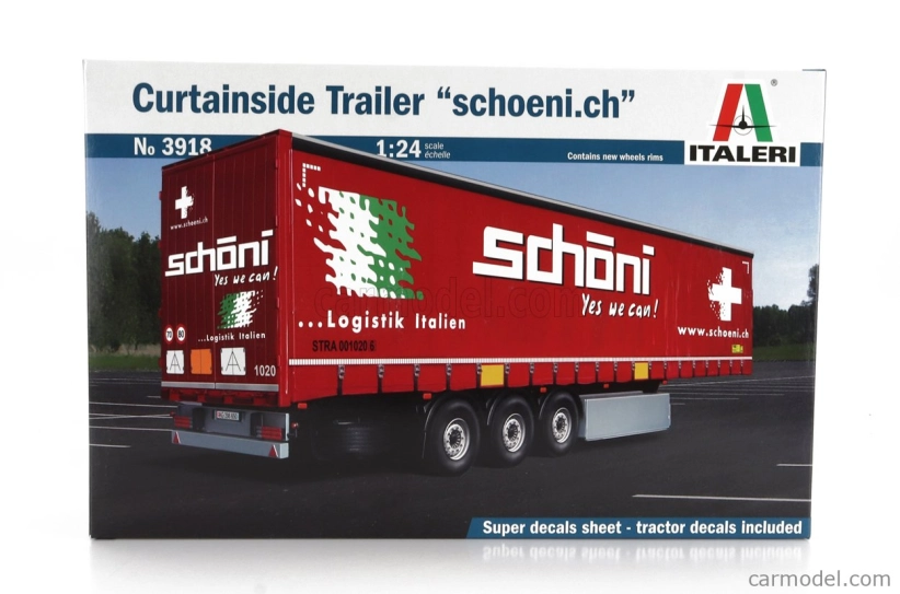 Italeri Trailer Trailer For Truck - Rimorchio Telonato - Choeni.ch Transports 1:24 /