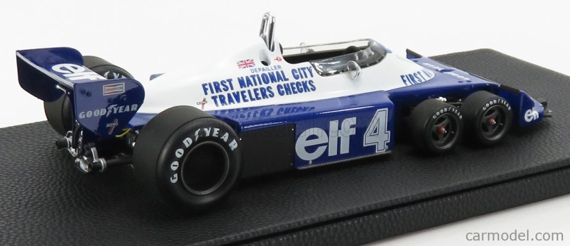 Gp-replicas Tyrrell F1  P34/2 Elf Ford Six Wheels N 4 Season Gp 1977 P.depailler 1:18 Modrá Bílá
