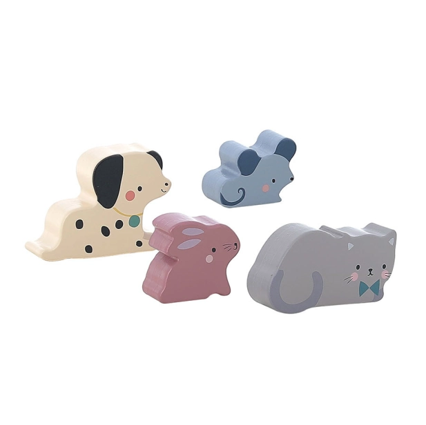 Vilac Dřevěná vkládačka Domeček pro zvířátka Sarah Betz