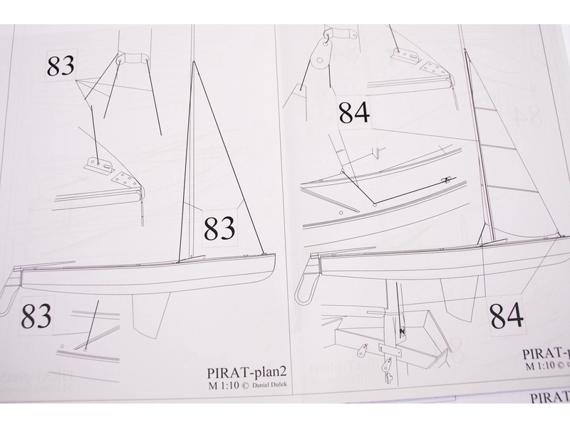 RC stavebnica Krick Pirát plachetnica kit