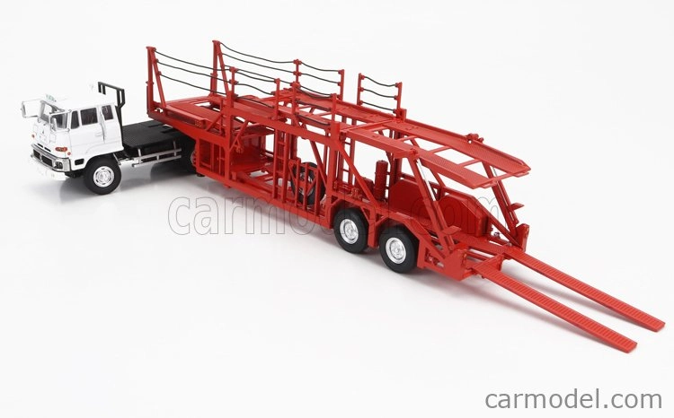 Dd-models Mitsubishi Fuso Fv Truck Car Transporter - Autá nie sú súčasťou balenia 1:64 Červená biela