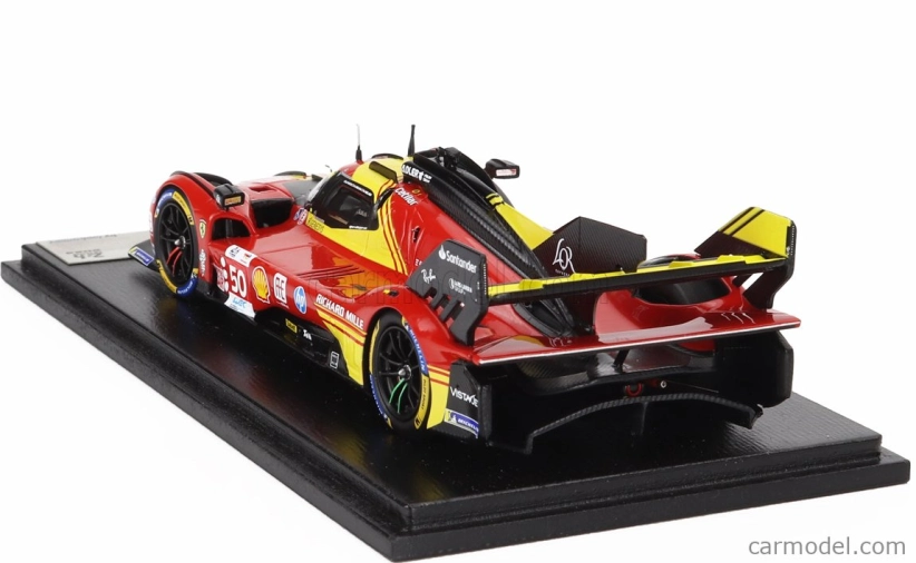 Looksmart Ferrari 499p 3.0l Turbo V6 Team Ferrari Af Corse N 50 Winner 24h Le Mans 2024 Antonio Fuoco - Miguel Molina - Nicklas Nielsen 1:43 Červená Žlutá Černá