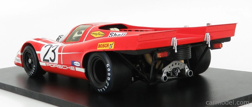 Spark-model Porsche 917k 4.9l Team Salzburg N 23 Winner 24h Le Mans 1970 Hans Herrmann - Richard Attwood 1:18 Červená Bílá