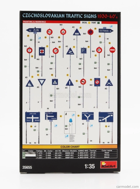 Miniart Accessories Segnali Stradali - Czechoslovakian Traffic Signs 1930-1940 1:35 /