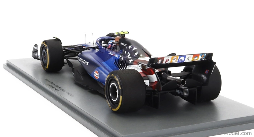 Spark-model Williams F1 Fw45 Team Williams Racing Gulf N 2 Austin Usa Gp 2023 Logan Sargeant 1:18 Modrá