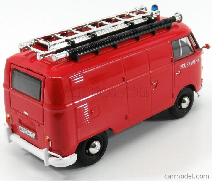 Motor-max Volkswagen T1 Type 2 Van Feuerwehr 1962 1:24 Red