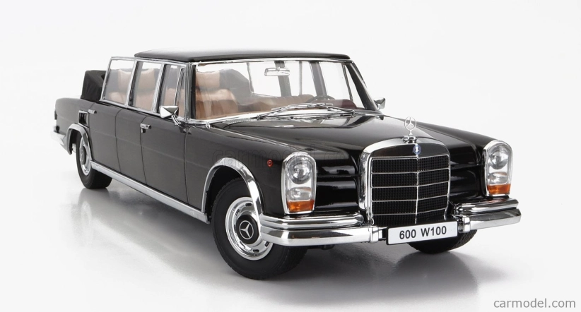 Mercedes Benz S-class 600 Pullman (w100) Landaulet Semiconvertible 1964 1:18 Black