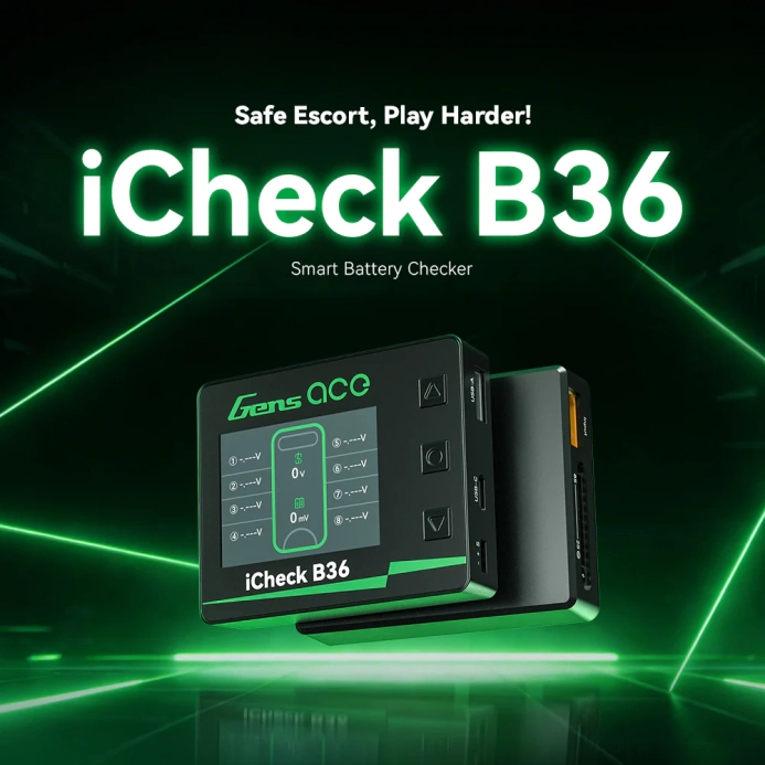 Tester baterií s balancerem Gens ace iCheck B36