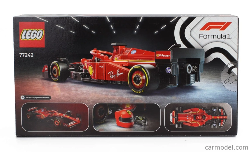 Lego Ferrari Lego Speed Champion - F1  Sf-24 Team Scuderia Ferrari Season 2024 - 275 Pezzi - 275 Pcs 1:25 Červená Černá