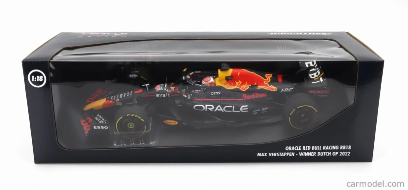 Minichamps Red bull F1 Rb18 Team Oracle Red Bull Racing N 1 1:18, tmavě modrá