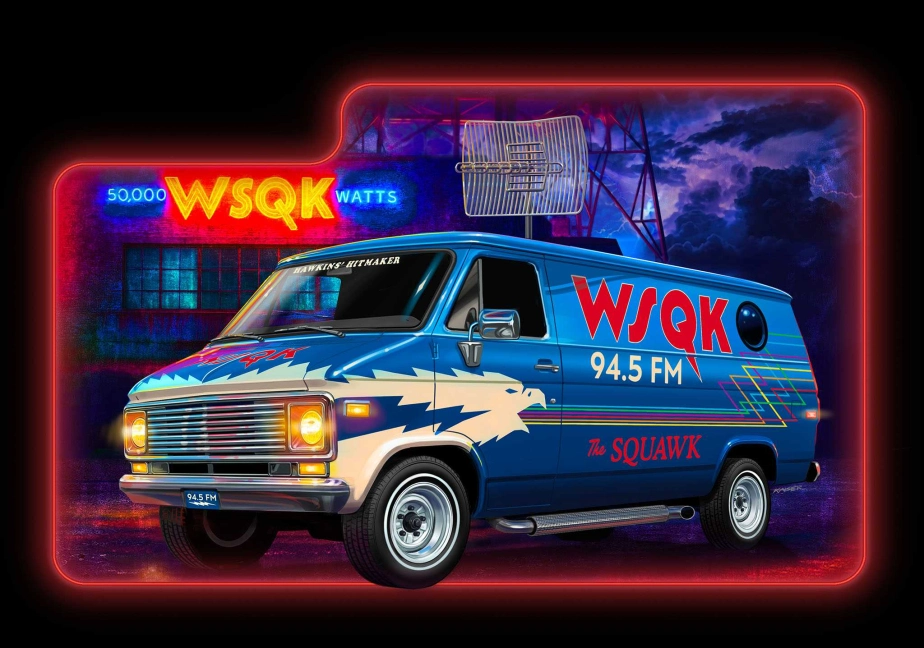 Plastic ModelKit STRANGER THINGS auto 07732 - GMC® WSQK Squawk Van (1:25)