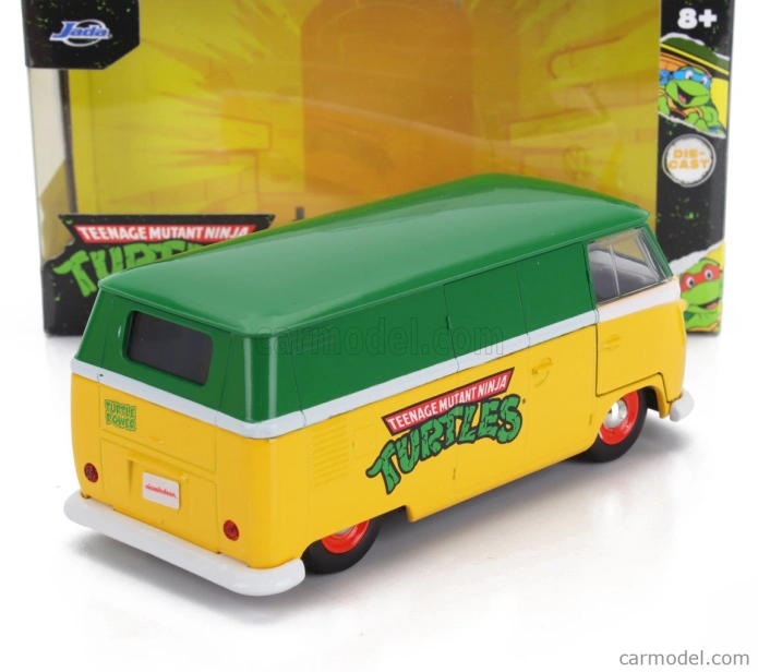 Jada Volkswagen T1 Van 1962 - Ninja Turtles - Tartarughe Ninja 1:32 Černá Zelená