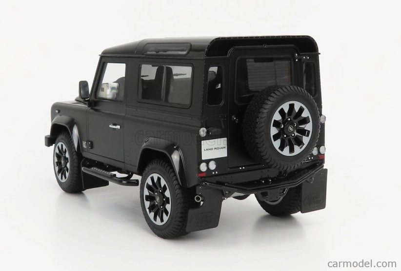 Lcd-model Land rover Defender 90 Works V8 70th Edition 2018 1:18 Matt Black