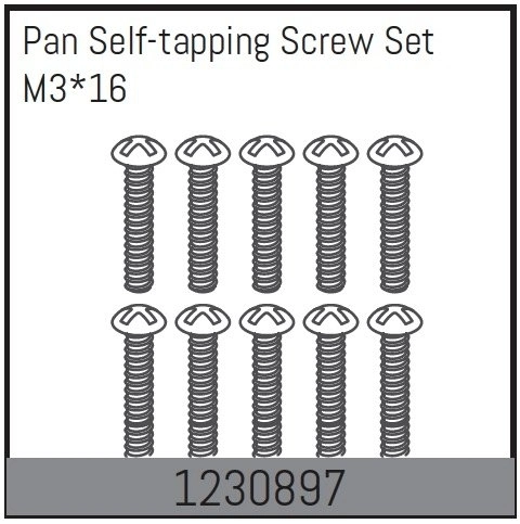 1230897 - M3*16 Pan self-tapping Screw Set (10)