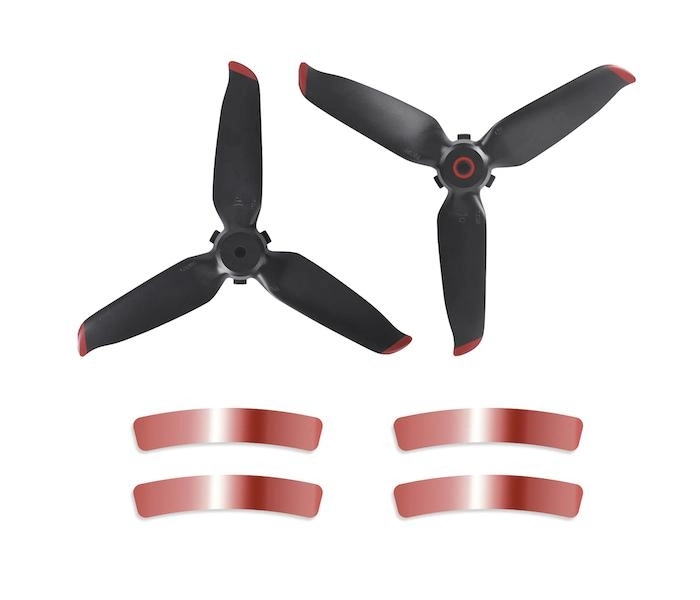 DJI FPV - 5328S vrtule s nálepkami (Red)