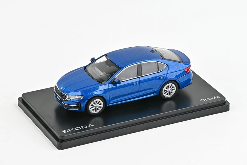 Abrex Škoda Octavia IV FL (2024) 1:43 - Modrá závodná metalíza