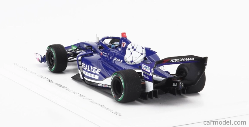 Spark-model Dallara Sf23 Trd 01f Team Realize Corporation Kondo Racing N 3 Super Formula Season 2024 Kenta Yamashita 1:43 Modrá Bílá