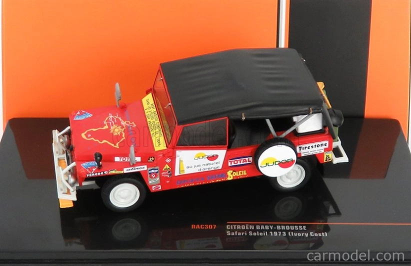 Ixo-models Citroen Baby Brousse Cabriolet Closed Safari Soleil 1973 1:43 Červená Černá