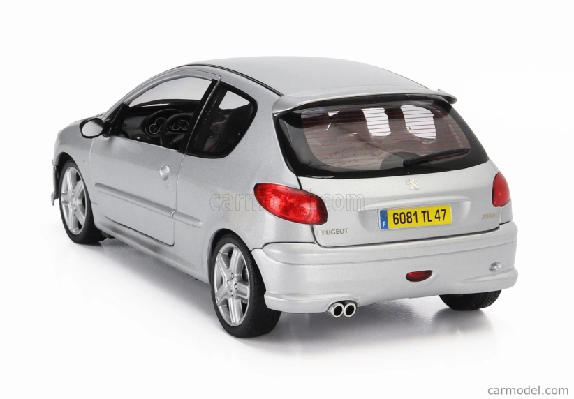 Norev Peugeot 206 Rc 2003 1:18 Hliníkové Stříbro