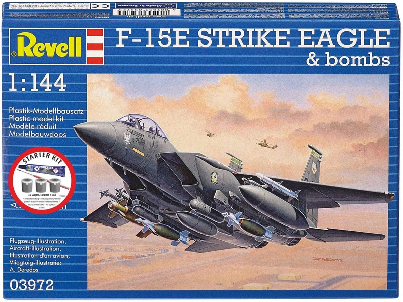Revell McDonnell F-15E Strike Eagle a bomby (1:144) (štartovacia súprava)