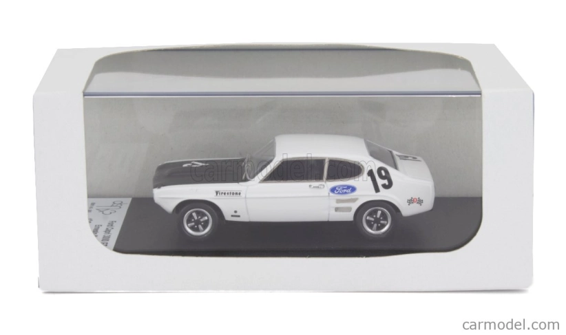 Trofeu Ford england Capri 3000 Gt Winner Gr.1 Rally Vila Real 1971 Ernesto Neves 1:43 Bílá Černá