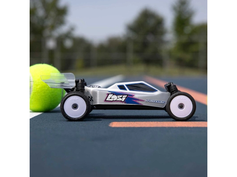 RC auto Losi Micro-B 1:24 RTR, strieborné