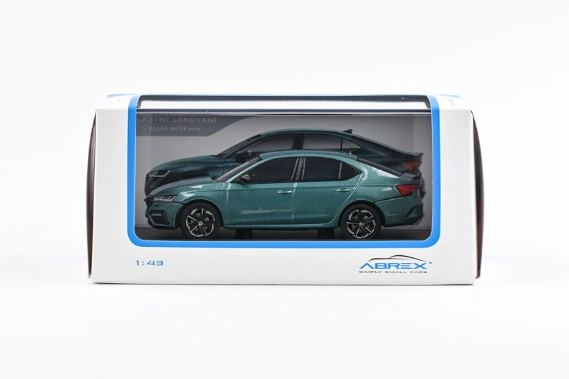 Abrex Škoda Octavia IV RS (2020) 1:43 - zelená Water World metalíza