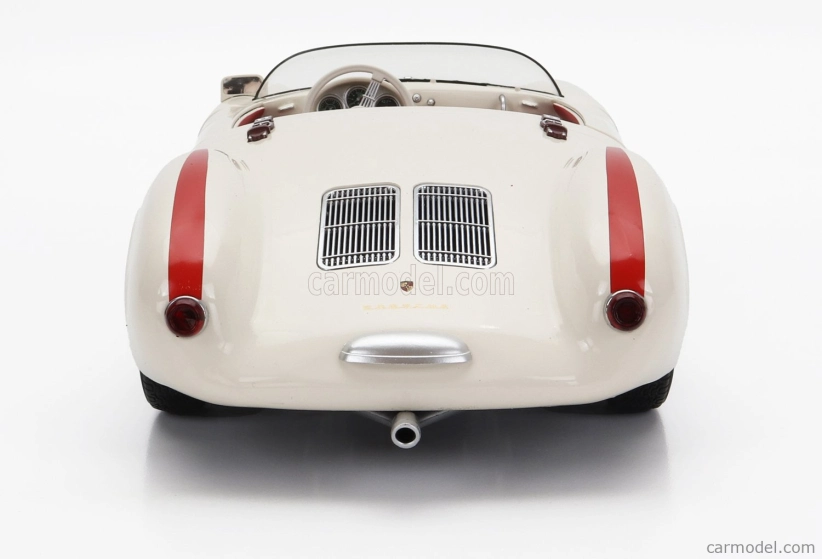 Porsche 550a Spider 1953 v mierke 1:12 bielo-červená