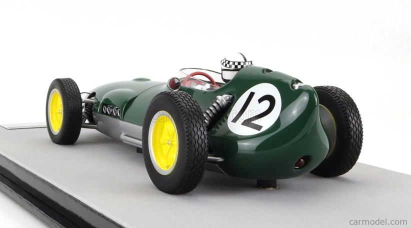 Tecnomodel Lotus F1  16 N 12 Dutch Gp  (with Pilot Figure) 1959 Innes Ireland 1:18 Britská Závodní Zelená Stříbrná