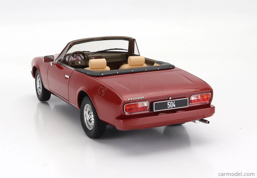 Cult-scale models Peugeot 504 Cabriolet Open 1983 1:18 Red Met