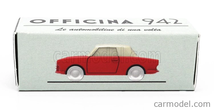 Officina-942 Siata Amica 57 Coupe (základ Fiat 600) 1957 1:76 Červená slonovina