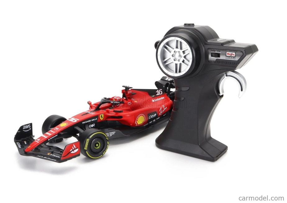 ROZBALENÉ – Maisto Ferrari F1 Sf-23 Team Scuderia Ferrari N 16 Sezóna 2023 Charles Leclerc 1:24 Červená Čierna