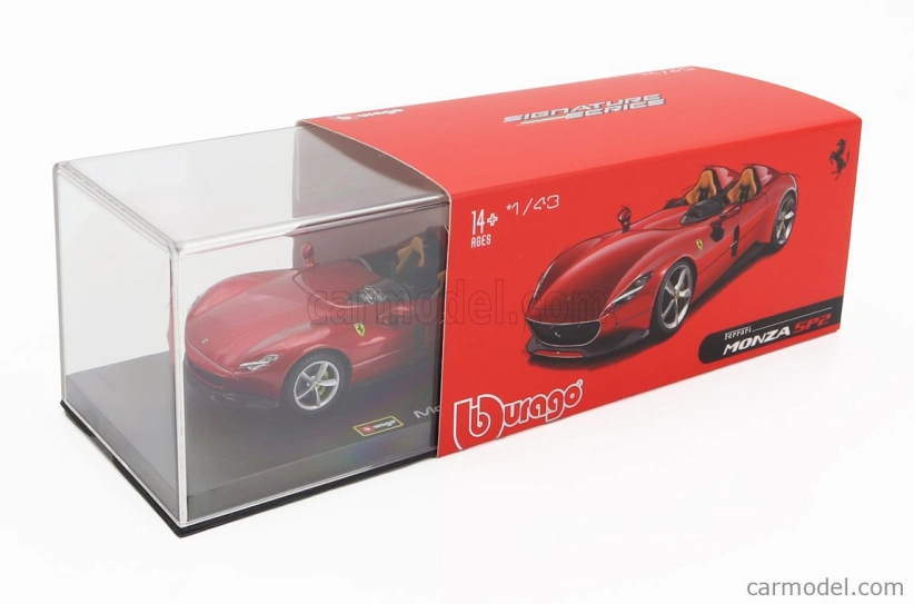 Bburago Ferrari Monza Sp2 2018 1:43 Red Met